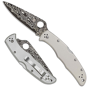 Spyderco Endura 4 Titanium Damascus