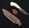 LionSTEEL Willy EDC Knife White Canvas Micarta