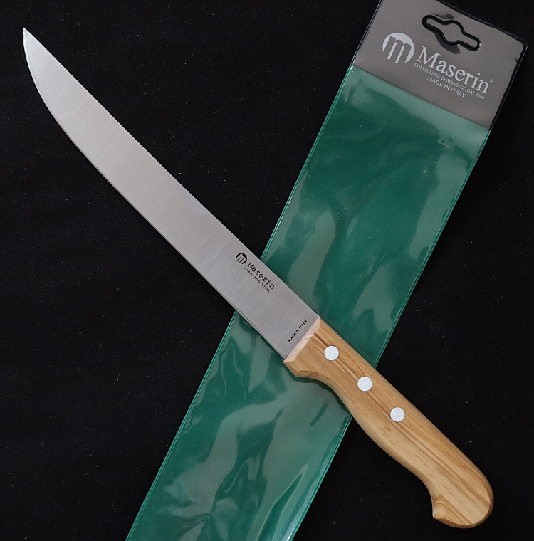 Maserin Nůž na Maso s Olivovou Rukojetí 205mm Čepel