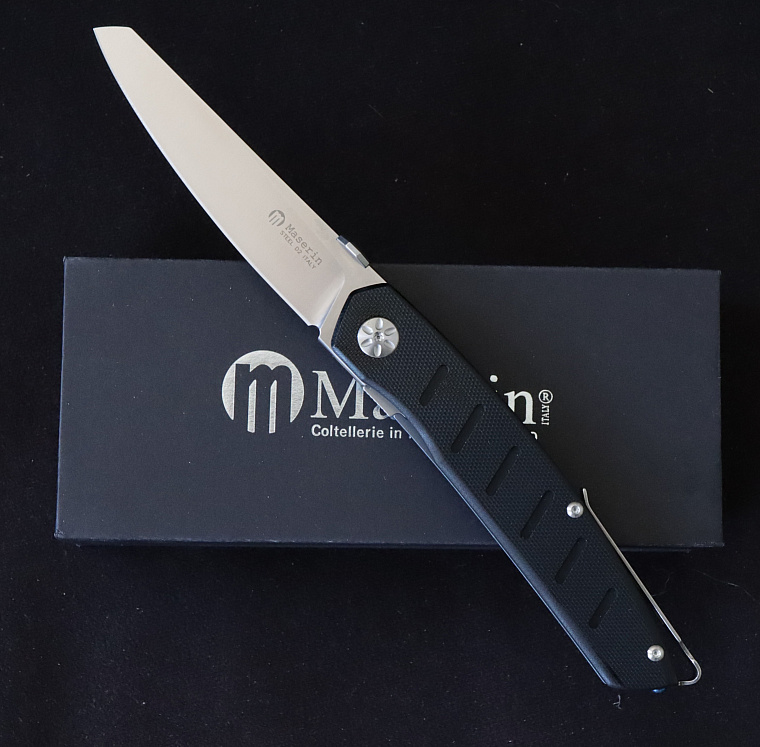 Maserin 374/G10N Modified Sheepsfoot Folder G10/Titanium Handles