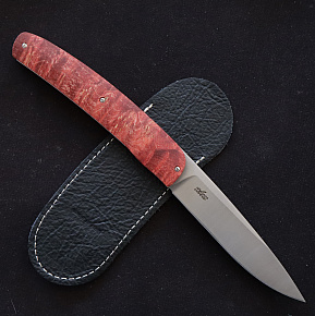 Maserin 380/RR Gourmet Folder Knife Red Burl Wood