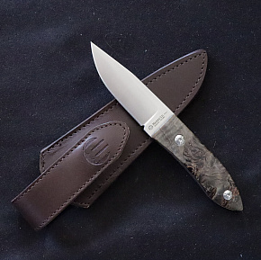 Maserin 923/RN Small Fixed Blade Black Maple Wood