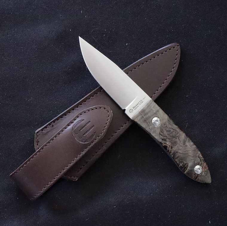 Maserin 923/RN Small Fixed Blade Black Maple Wood