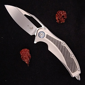 Microtech Matrix Framelock Carbon Fiber Inlay Titanium Handle