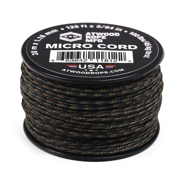 Micro Cord 1.18 mm Woodland - cívka cca 38 m