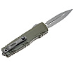 Microtech Luminary ZBP D/E Signature Series Moss Green and Tritium Button