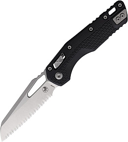 Microtech MSI S/E Tri-Grip Black Handle Full Serrated