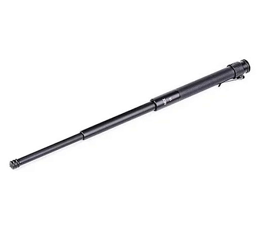 NexTOOL Teleskopický obušek 18" ocelový s koženou rukojetí