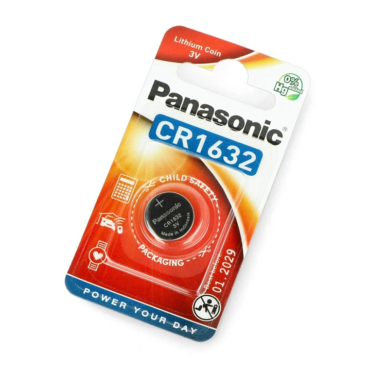 Panasonic CR1632 Lithium 3V baterie