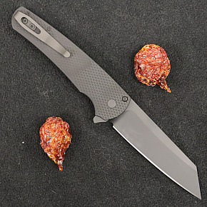Pro-Tech Malibu Flipper Textured Handle DLC Blade