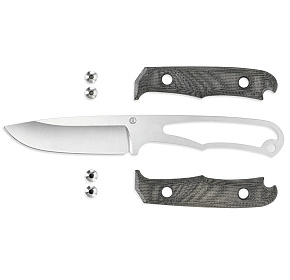 Chris Reeve Knives Backpacker Drop Point Canvas Micarta Black