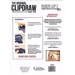 Clip Draw Ruger LCP 2