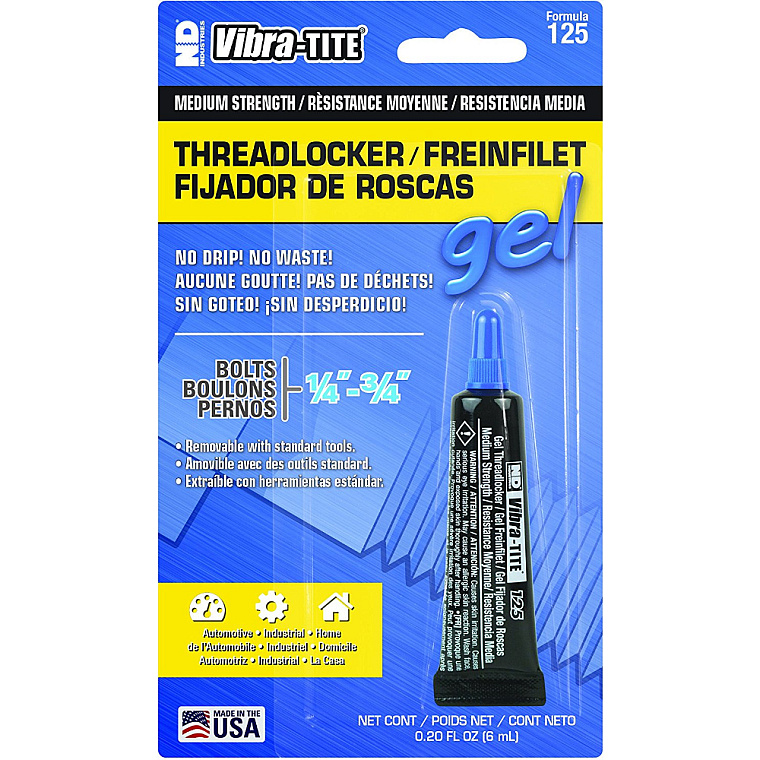Vibra-Tite Medium Strength Threadlocker Gel Blue 6 ml Lepidlo na závity