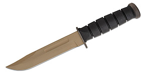 Spartan Blades Ka-Bar Black/TAN With Leather Sheath