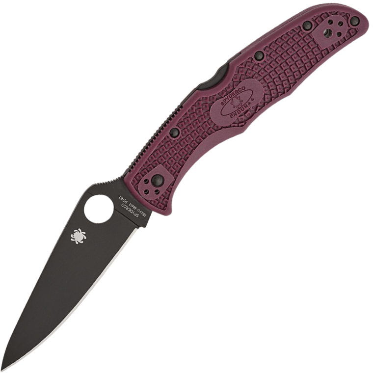 Spyderco Endura 4 Burgundy Sprint Run