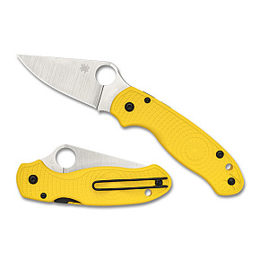 Spyderco Para 3 Salt Yellow FRN Magnacut