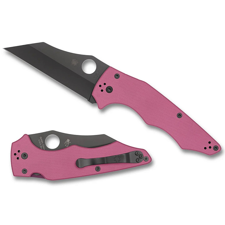Spyderco Yojumbo Pink Plain S30V Blade Sprint Run