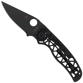 Spyderco Edgerati Black Aluminium CPM-S30V Blade