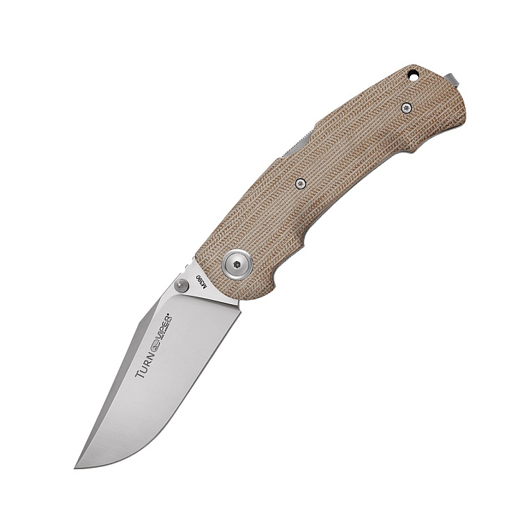 Viper Turn M390 Satin Canvas Micarta