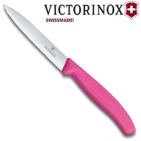 Victorinox Nůž na zeleninu růžový s hladkým ostřím