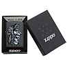 Zippo Wolf Skull Feather Design Stone Color