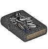 Zippo Wolf Skull Feather Design Stone Color