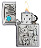 Zippo Wolf Pack & Moon Emblem Lighter