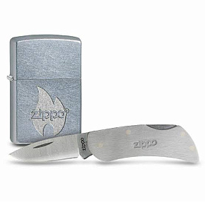 Zippo Zapalovač s nožem - dárkový set