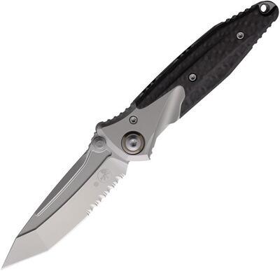 Microtech Socom Bravo Mini T/E PS Tanto Beadblast Blade Titanium/CF Handle - 1