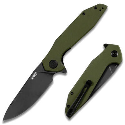 Kubey Nova Linerlock Olive G10 - 1