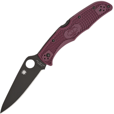 Spyderco Endura 4 Burgundy Sprint Run - 1