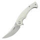 Kubey Scimitar White Linerlock - 1/4