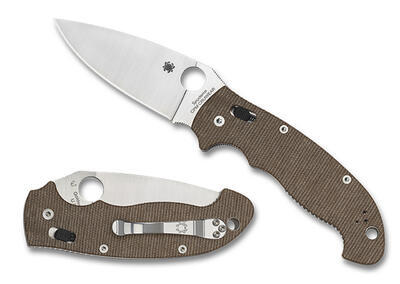 Spyderco Manix 2 XL Canvas Micarta CPM CruWear - 1