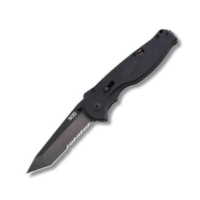 SOG Flash II Tanto Black Serr. Blistr