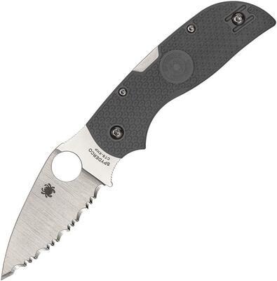 Spyderco Chaparral Gray FRN Serrated CTS-XHP  Blade - 1