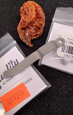 Chris Reeve Knives GlassBlasted Clip and Screw pro L21,S21,L31,S31 and UMN - 1