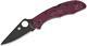 Spyderco Delica 4 Burgundy Sprint Run - 1/3