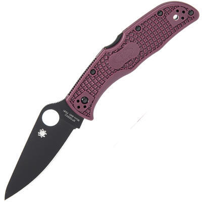 Spyderco Endela Burgundy Sprint Run - 1