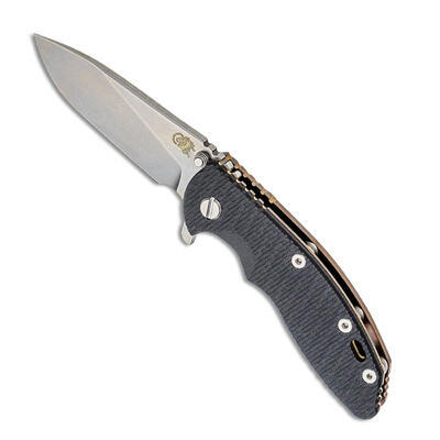 Rick Hinderer XM-18 3.5" Slicer Tri-Way Stonewash Bronze Black G10 - 1