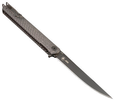 Spartan Blades Nemec Black Blade Carbon Fiber Handle - 1