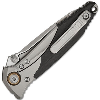 Microtech Socom Bravo Mini T/E Plain Tanto Blade Carbon Scales - 2