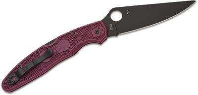 Spyderco Police 4 Burgundy Sprint Run - 2