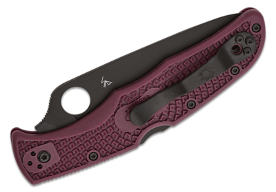 Spyderco Endura 4 Burgundy Sprint Run - 3