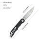 Kubey Mizo Linerlock Black - 3/4