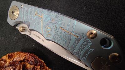 Spartan Blades Spartan Harsey Folder Plague Doctor Blue Magnacut - 4